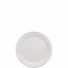 Famous Service Plastic Dinnerware, Plate, 6″ Dia, White, 125/pack, 8 Packs/carton
