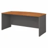 Series C Collection Desk Shell, 71.13″ X 29.38″ X 29.88″, Natural Cherry/graphite Gray