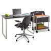 Steel Desk, 47.25″ X 24″ X 28.75″, Beech/white - Image 3