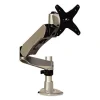 Easy-Adjust Desk Single Arm Mount For 30″ Monitors, 360 Deg Rotation, +90/-15 Deg Tilt, 360 Deg Pan, Silver, Supports 20 Lb - Image 3