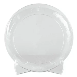 Designerware Plates, Plastic, 6″ Dia, Clear, 18/pack, 10 Packs/carton