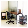 Steel Desk, 47.25″ X 24″ X 28.75″, Cherry/black - Image 3