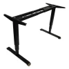 AdaptivErgo Sit-Stand Pneumatic Height-Adjustable Table Base, 59.06″ x 28.35″ x 26.18″ to 39.57″, Black