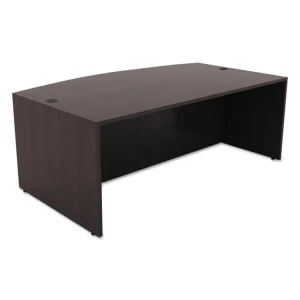Alera Valencia Series Bow Front Desk Shell, 71″ X 41.38″ X 29.63″, Espresso