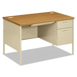 Metro Classic Series Right Pedestal Desk, 48″ X 30″ X 29.5″, Harvest/putty