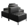 Alera Qub Series Powered Armless L Sectional, 26.38w X 26.38d X 30.5h, Black - Image 3
