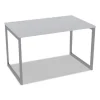 Alera Open Office Desk Series Adjustable O-Leg Desk Base, 47.25 to 70.78w x 29.5d x 28.5h, Silver - Image 2