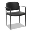 Alera Sorrento Series Ultra-Cushioned Stacking Guest Chair, 25.59″ x 24.01″ x 33.85″, Black, 2/Carton