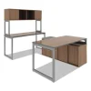 Alera Open Office Desk Series Adjustable O-Leg Desk Base, 47.25 to 70.78w x 23.63d x 28.5h, Silver - Image 2