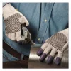 G60 Purple Nitrile Gloves, 230 mm Length, Medium/Size 8, Black/White, 12 Pairs/Carton - Image 2