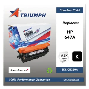 751000nsh1113 Remanufactured Ce260a (647a) Toner, 8,500 Page-Yield, Black
