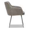 Alera Captain Series Guest Chair, 23.8″ x 24.6″ x 30.1″, Gray Tweed Seat, Gray Tweed Back, Chrome Base - Image 2