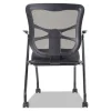 Alera Elusion Mesh Nesting Chairs with Padded Arms, Supports Up to 275 lb, 18.11″ Seat Height, Black, 2/Carton - Image 3