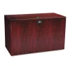 10500 Series L Workstation Return, 3/4 Height Right Ped, 48w x 24d x 29.5h, Mahogany - Image 3