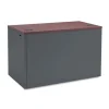 38000 Series Flush Return, Right, 48w x 24d x 29.5h, Mahogany/Charcoal - Image 2