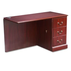 94000 Series “L” Workstation Right Return, 48w x 24d x 29.5h, Mahogany