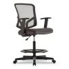 Alera Everyday Task Stool, Fabric Seat, Mesh Back, Supports Up To 275 Lb, 20.9″ To 29.6″ Seat Height, Black - Image 3
