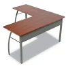 Trento Line L-Shaped Desk, 59.13″ X 59.13″ X 29.5″, Cherry