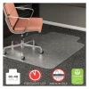 Rollamat Frequent Use Chair Mat, Med Pile Carpet, Flat, 45 X 53, Wide Lipped, Clear