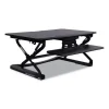 AdaptivErgo Two-Tier Sit-Stand Lifting Workstation, 35.12″ x 31.1″ x 5.91″ to 19.69″, Black