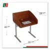 Study Carrell Starter Unit, 2-Leg, 31.25 X 23.5 X 45.25, Cherry - Image 3