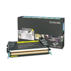 C734a1yg Return Program Toner, 6,000 Page-Yield, Yellow