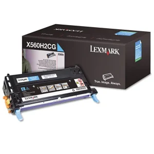 X560h2cg High-Yield Toner, 10,000 Page-Yield, Cyan