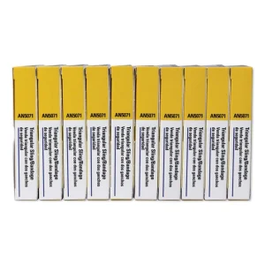 First-Aid Refill Sling/tourniquet Triangular Bandages, 40 X 40 X 56, 10/pack