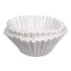 Coffee Filters, 8 To 12 Cup Size, Flat Bottom, 100/pack - Image 2