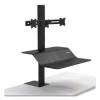 Lotus Ve Sit-Stand Workstation – Dual, 29″ X 28.5″ X 42.5″, Black - Image 4