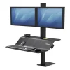 Lotus Ve Sit-Stand Workstation – Dual, 29″ X 28.5″ X 42.5″, Black
