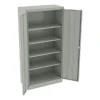 72″ High Standard Cabinet (Assembled), 36w x 18d x 72h, Light Gray