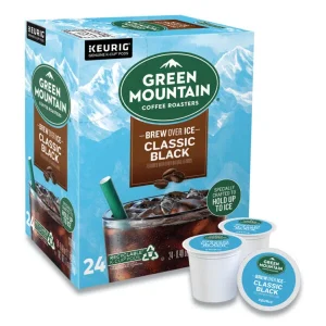 Classic Black Brew Over Ice Coffee K-Cups, 24/box