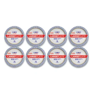 Heavy Duty Disposable Dinnerware, Large Plate, 11.5″ dia, Floral, Blue/Yellow/White, 12/Pack