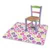 Fashionmat Chair Mat, Rectangular, 35 X 40, Daisies - Image 3