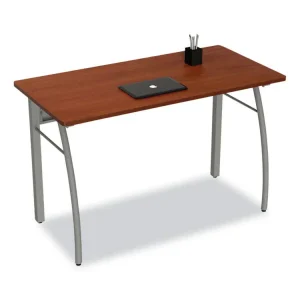 Trento Line Rectangular Desk, 47.25″ X 23.63″ X 29.5″, Cherry