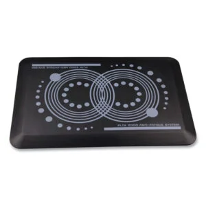 Afs-Tex 2000 Anti-Fatigue Mat, Rectangle, 16 X 24, Midnight Black