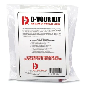 D’vour Clean-Up Kit, Powder, All Inclusive Kit, 6/carton