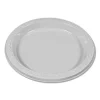 Plastic Dinnerware, Plates, 7″ Dia, White, 125/pack - Image 3