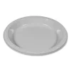 Plastic Dinnerware, Plates, 10.25″ Dia, White, 125/pack