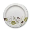 Pathways Soak Proof Shield Heavyweight Paper Plates, 10.13″ Dia, Green/burgundy, 125/pack