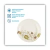 Pathways Soak-Proof Shield Mediumweight Paper Plates, Wisesize, 8.5″ Dia, Green/burgundy, 125/pack - Image 2
