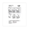 Mini Hooks, Small, Plastic, Clear, 0.5 lb Capacity, 30 Hooks and 32 Strips/Pack - Image 2