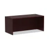 Alera Valencia Series Straight Front Desk Shell, 65″ X 29.5″ X 29.63″, Mahogany