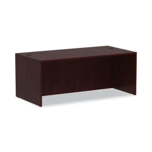 Alera Valencia Series Straight Front Desk Shell, 71″ X 35.5″ X 29.63″, Mahogany