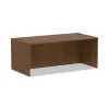 Alera Valencia Series Straight Front Desk Shell, 71″ X 35.5″ X 29.63″, Modern Walnut