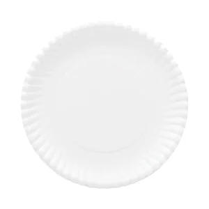 Gold Label Coated Paper Plates, 9″ Dia, White, 120/pack, 8 Packs/carton