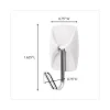 General Purpose Hooks, Small, Metal, White/Silver, 0.5 lb Capacity, 28 Hooks and 32 Strips/Pack - Image 3