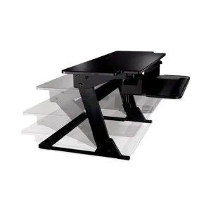 Precision Standing Desk, 42″ X 23.2″ X 6.2″ To 20″, Black