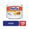 Soak Proof Tableware, Foam Plates, 8.88″ Dia, White, 100/pack - Image 2